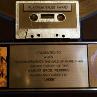 R.E.M. Platinum Metal Record & Cassette Award
