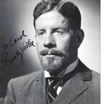 Teen Idol Rudy Vallée signed photo