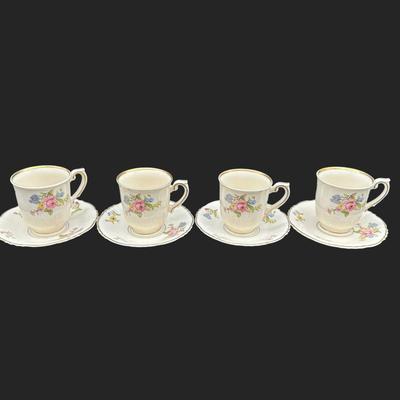Vintage Syracuse China Demitasse Cups & Saucers - Set of (4)