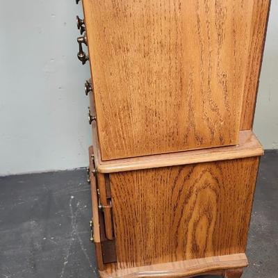 Large wood Jewelry Armoire