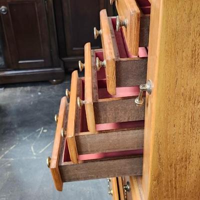 Large wood Jewelry Armoire