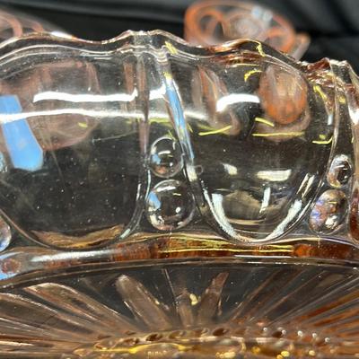 Lot 139 Pink Depression Glass