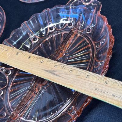 Lot 139 Pink Depression Glass