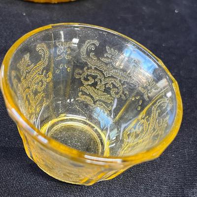 Lot 140 Amber Glass lot