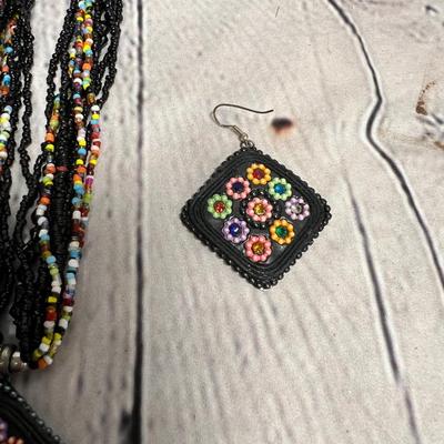 Vintage Artist Made Beaded Necklace