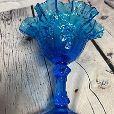 Beautiful Vintage Blue Candy Dish