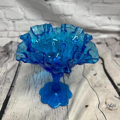 Beautiful Vintage Blue Candy Dish