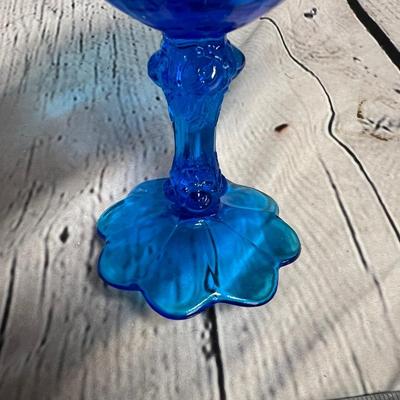 Beautiful Vintage Blue Candy Dish