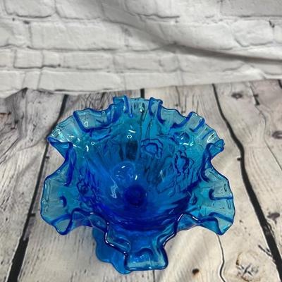 Beautiful Vintage Blue Candy Dish