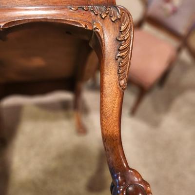 Lane Chinese Chippendale Georgian Mahogany Ball & Claw Coffee Table