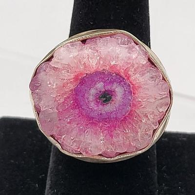 Druzy Stone Ring Trio