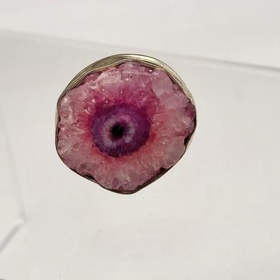 Druzy Stone Ring Trio