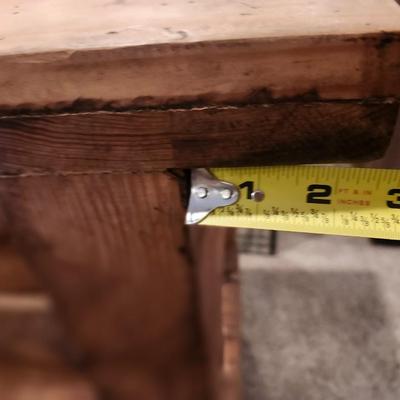 Pine Hall Table with two draws & Mirror two piece