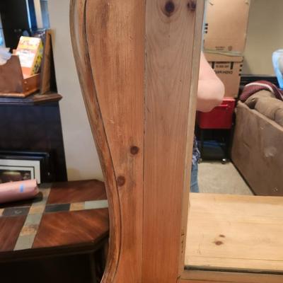 Pine Hall Table with two draws & Mirror two piece