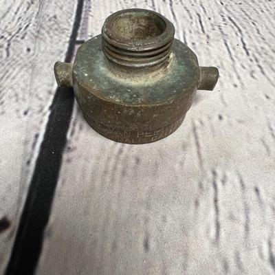 Van Pelt inc. Oakdale, CA Old fire nozzle