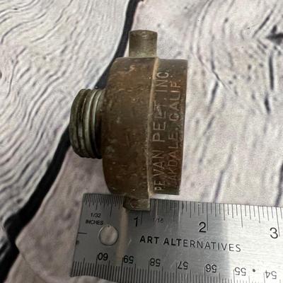 Van Pelt inc. Oakdale, CA Old fire nozzle
