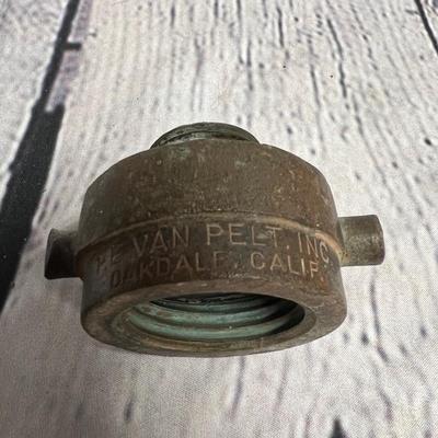 Van Pelt inc. Oakdale, CA Old fire nozzle