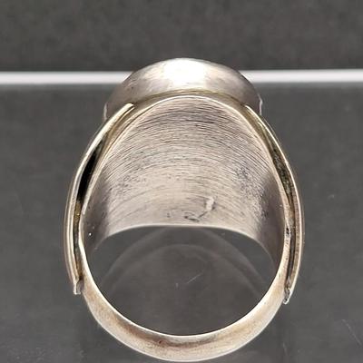 Vintage Native Green Turquoise Men's Ring Size 10