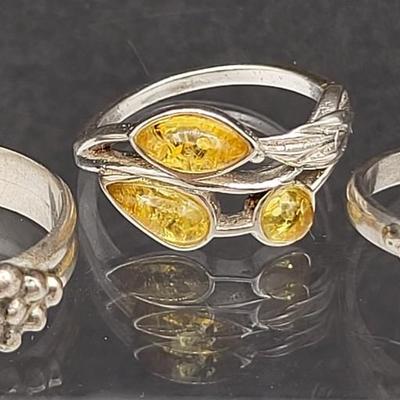 Amber Variety Rings (3)