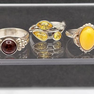 Amber Variety Rings (3)