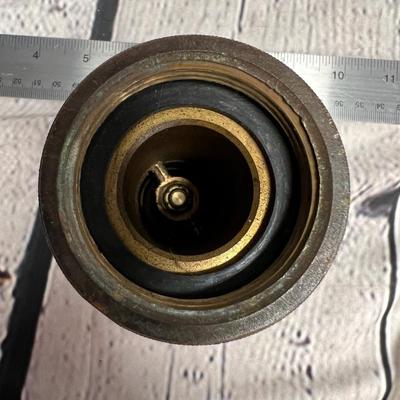 Antique fire hose nozzle