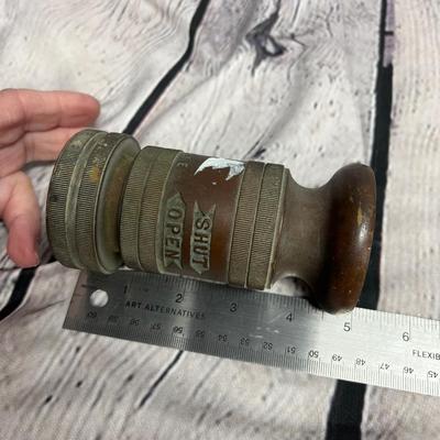 Antique fire hose nozzle