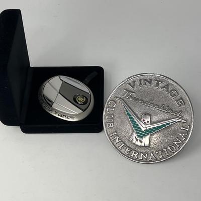 Vintage Thunderbird Ornament & Cadillac Medallion