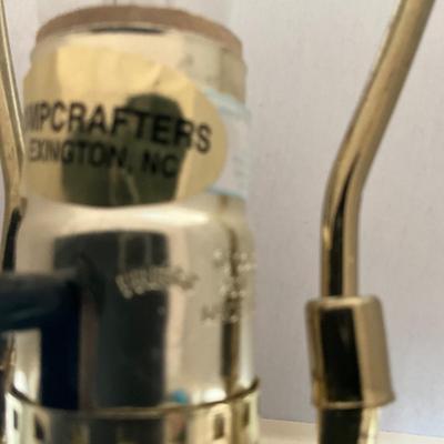 955 Pair of Lampcrafters Ammonite Shell Style Lamps
