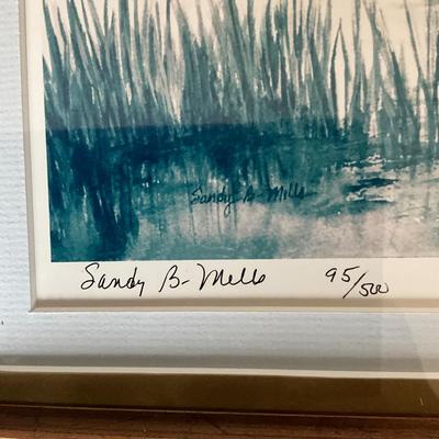 969 Pair of Signed & Numbered Bird Prints by Sandy B. Mills