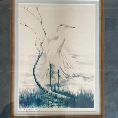 969 Pair of Signed & Numbered Bird Prints by Sandy B. Mills