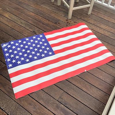 988 Drop In American Flag Pool Mat Decor