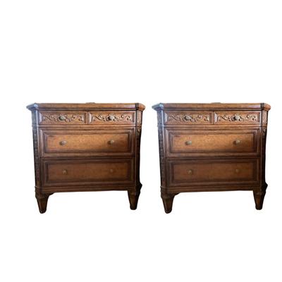 993 Pair of Mahogany Marge Carson Nightstands