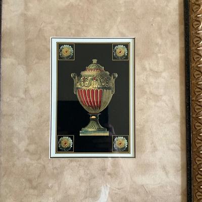 1001 Pair of Decorative Urn Framed Prints