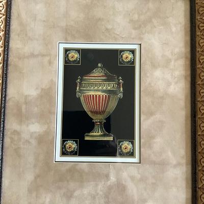 1001 Pair of Decorative Urn Framed Prints