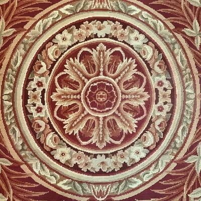 1004 Handknotted French Aubusson Wool Rug 9' x 5'7"