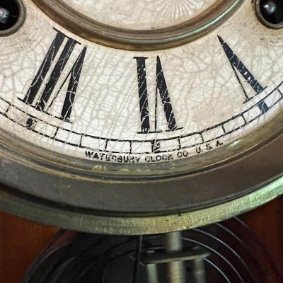 Antique Waterbury Clock Co. Mantle Clock w Key