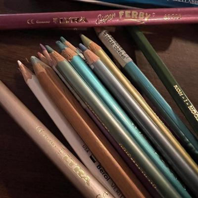 Big Artists Lot - High End Markers, Pastels, Colored Pencils - Some New - And MORE!