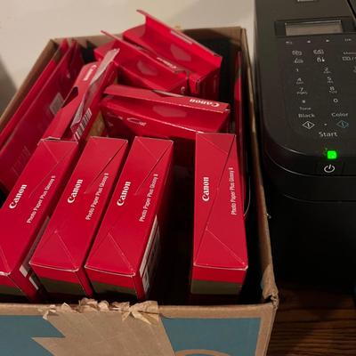 Canon Pixma TR4720 Printer Lot w. Ink, Paper, Labels, Photo Paper, etc.