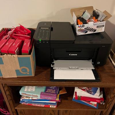 Canon Pixma TR4720 Printer Lot w. Ink, Paper, Labels, Photo Paper, etc.