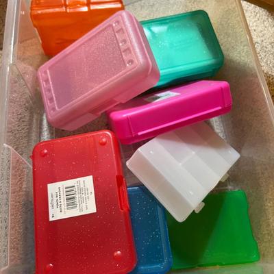Crafting Storage Lot - 2 Mini Chests w Wheels, Multiple Containers, etc.
