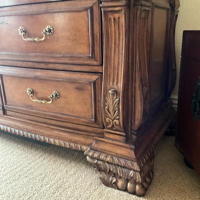 1013 Large 8' Marge Carson Regency Style Armoire / Wardrobe