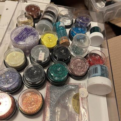 Crafting Embossing Lot - Premium Stencils, Emboss Glitter, etc.