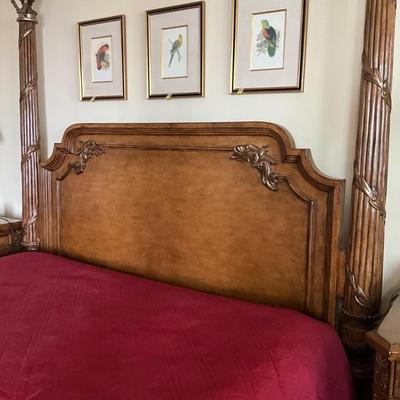 1015 Large Marge Carson Mahogany Canopy KING Bed