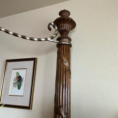1015 Large Marge Carson Mahogany Canopy KING Bed