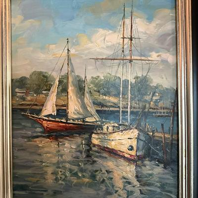 878 Waterscape Oil Painting on Canvas