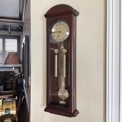 879 Seiko Emblem Mahogany Wall Clock