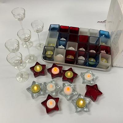 1033 Large Lot of LED Votive Lights