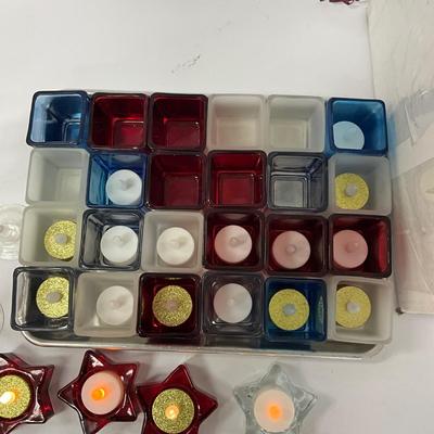 1033 Large Lot of LED Votive Lights
