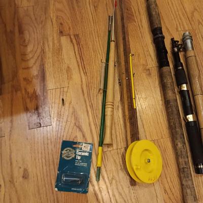 ICE FISHING POLES AND POLE HANDLES