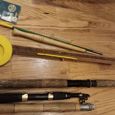 ICE FISHING POLES AND POLE HANDLES